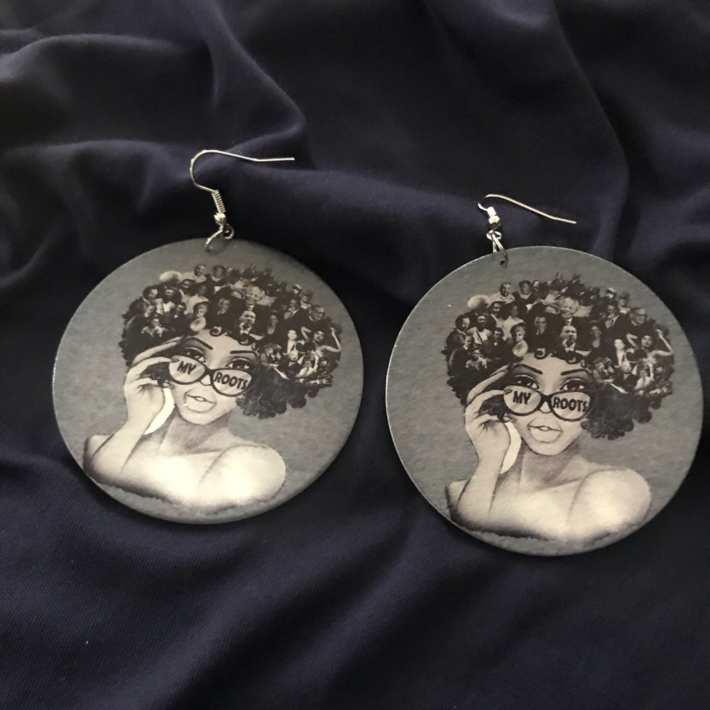 Graphic Wooden Earrings